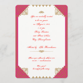 モロッコ民族テーマ誕生日招待状 招待状