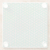 モロッコ民族幾何学モザイクパターン ガラスコースター (裏面)