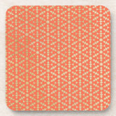 モロッコ民族幾何学モザイクパターン コースター (正面)