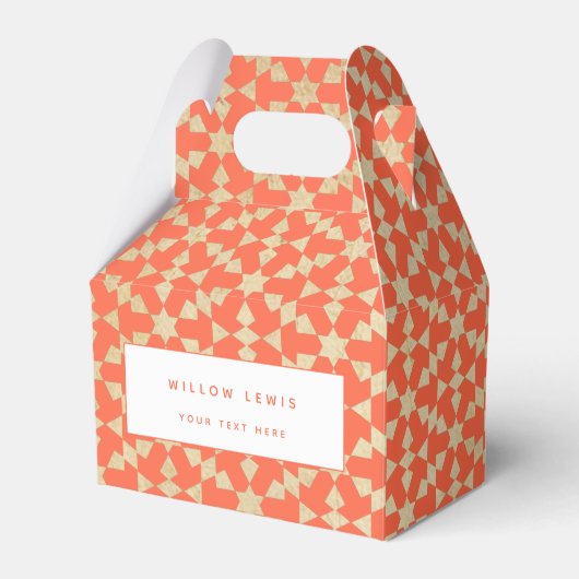 モロッコ民族幾何学モザイクパターン フェイバーボックス (正面サイド)