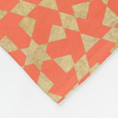 モロッコ民族幾何学モザイクパターン フリースブランケット (角)