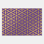 モロッコ民族幾何学モザイクパターン ラッピングペーパーシート (正面)