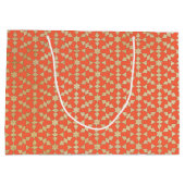 モロッコ民族幾何学モザイクパターン ラージペーパーバッグ (裏面)
