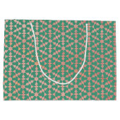モロッコ民族幾何学モザイクパターン ラージペーパーバッグ (裏面)