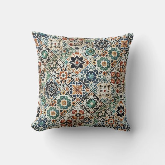 モロッコ混合学 クッション (正面)