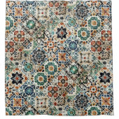 モロッコ混合学 シャワーカーテン (正面)