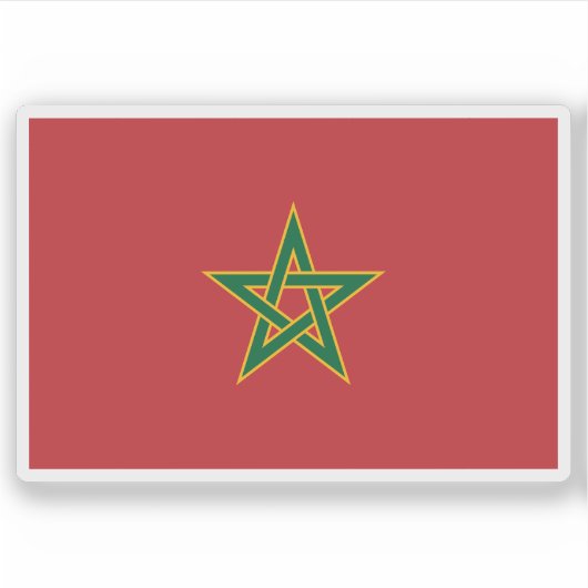 モロッコ王室の国旗 シール (正面)