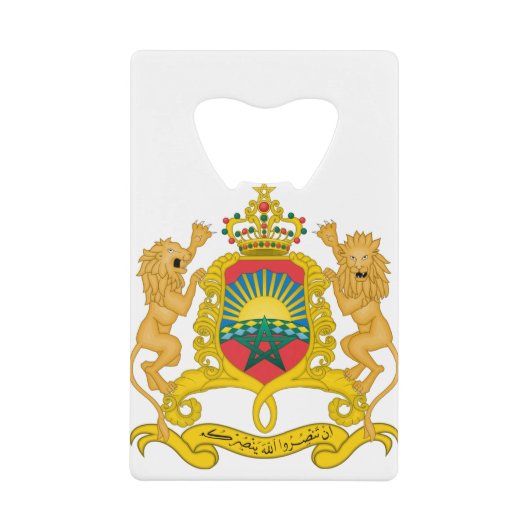 モロッコ紋章 クレジットカード栓抜き (正面)