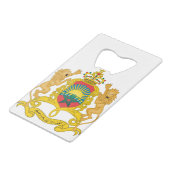 モロッコ紋章 クレジットカード栓抜き (正面アングル)