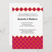 モロッコ結婚の 招待状 (正面/裏面)