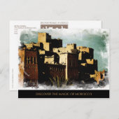 モロッコ絵を描コハガキ ポストカード (正面/裏面)