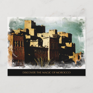 モロッコ絵を描コハガキ ポストカード