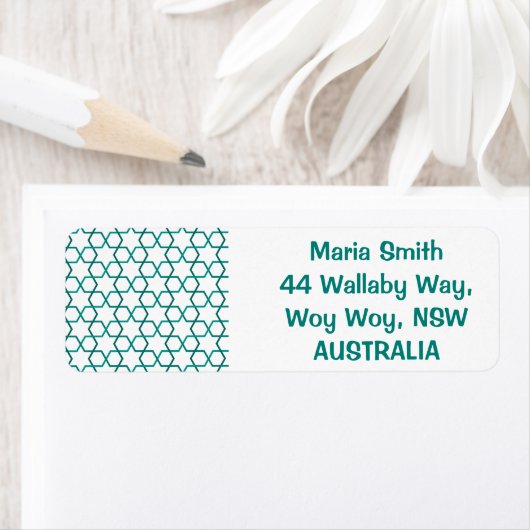 モロッコ織り模様 ラベル (インサイチュ)