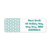 モロッコ織り模様 ラベル (正面)