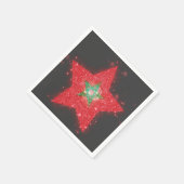 モロッコ輝く国旗 スタンダードカクテルナプキン (角)