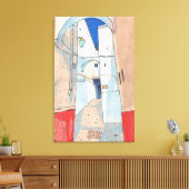 モロッコ通り街並み紙コラージュスケッチアート キャンバスプリント (インサイチュ (リビング))