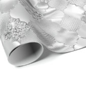 モロッコ銀クローバー模様 ラッピングペーパー (ロールコーナー)