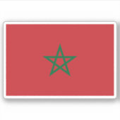 モロッコ防水シール国旗 シール (正面)