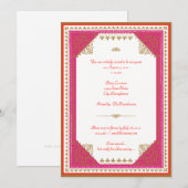 モロッコ風パーティーの招待状 招待状 (正面/裏面)