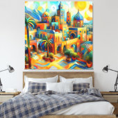 モロッコ魔法inアート：アウスサード キャンバスプリント (インサイチュ (寝室))