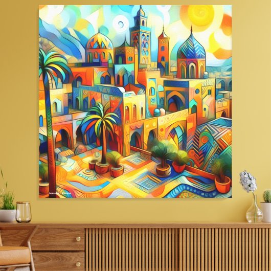 モロッコ魔法inアート：アウスサード キャンバスプリント (インサイチュ (リビング))