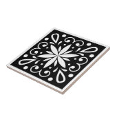 モロッコ黒白 タイル (側面)