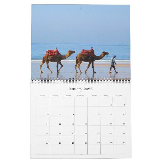 モロッコ202 カレンダー (1月 2026)