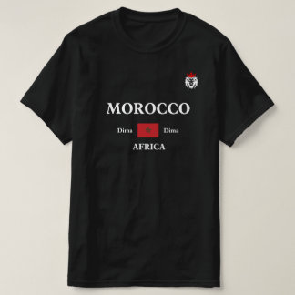 モロッコ アフリカ ライオンズ Dima ナショナル フットボール ファン Tシャツ