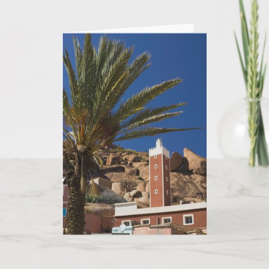 モロッコ、アンチ·アトラス、タフラウト地域：ADAI、赤 カード (正面)