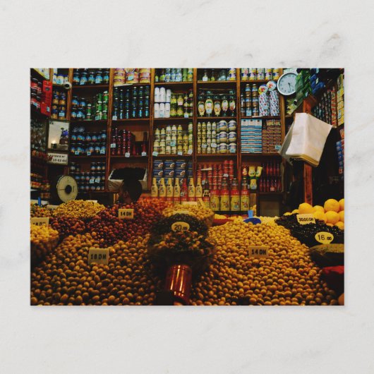 モロッコ：オリーブ好き ポストカード (正面)