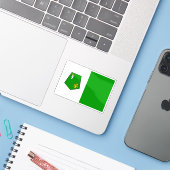 モロッコ、ケニトラ国旗 シール (ノートパソコンとiPhone)