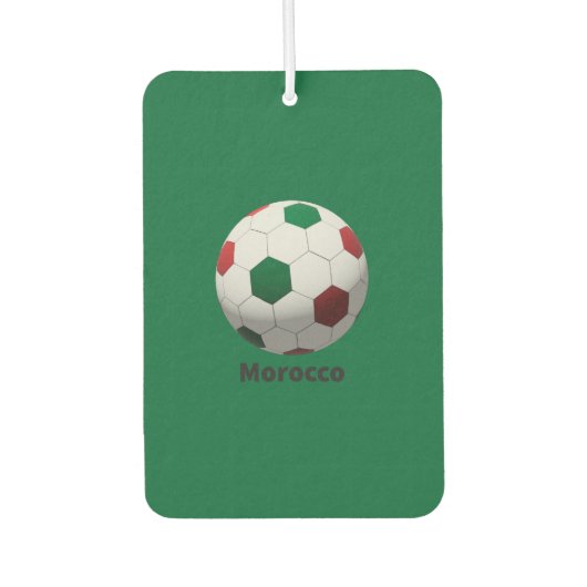 モロッコ サッカー カーエアーフレッシュナー (正面)