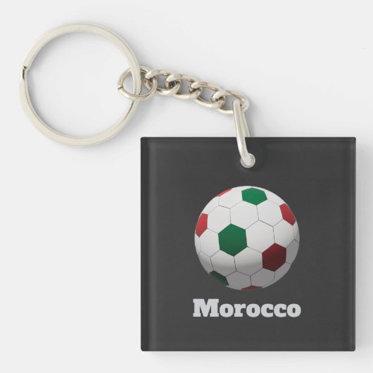 モロッコ サッカー キーホルダー (正面)