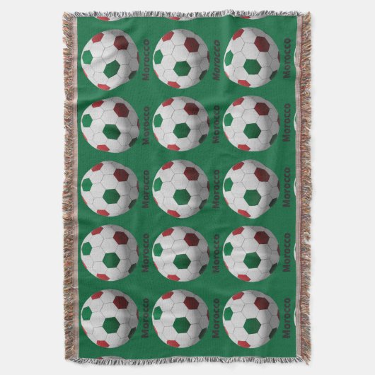 モロッコ サッカー スローブランケット (正面縦)