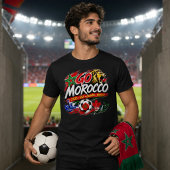 モロッコ サッカー ライオンズ ファン Tシャツ