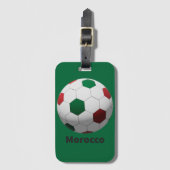 モロッコ サッカー ラゲッジタグ (正面縦)