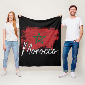 モロッコ サッカー 愛好家 ギフト Maroc フラグ モロッコ モロッコ フリースブランケット