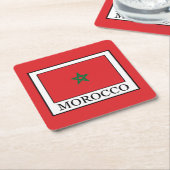 モロッコ スクエアペーパーコースター (アングル)