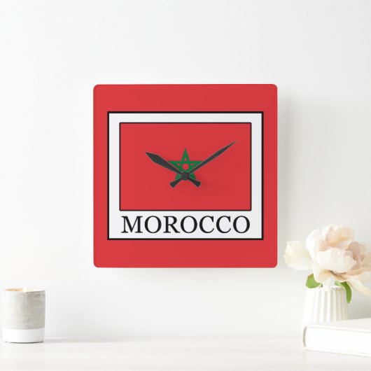 モロッコ スクエア壁時計 (ホーム)