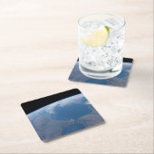 モロッコ、スペイン。 スクエアペーパーコースター (インサイチュ)