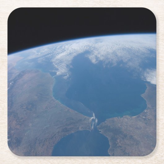 モロッコ、スペイン。 スクエアペーパーコースター (正面)