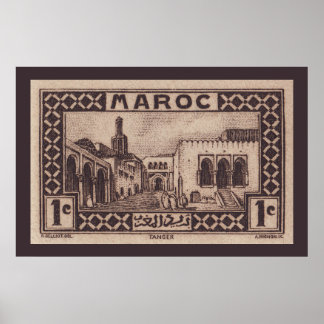 モロッコ，タンジール – ポスター
