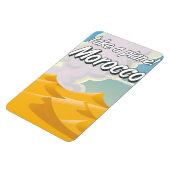 モロッコ ビンテージ 旅行ポスター マグネット (左側)