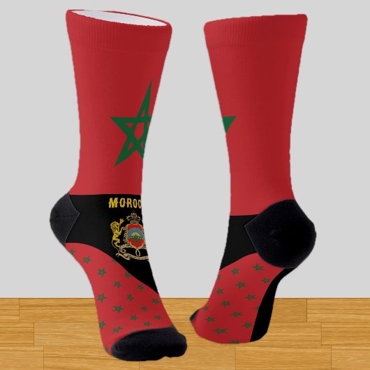 モロッコ、ファッション、モロッコ国旗、愛国心 ソックス