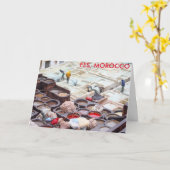 モロッコ，フェスタンネリー カード (黄色い花)