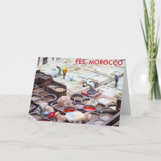 モロッコ，フェスタンネリー カード (正面)