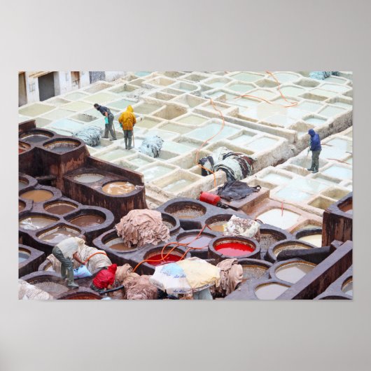 モロッコ，フェス・タンネリー ポスター (正面)