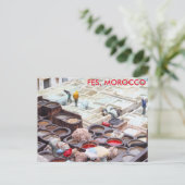 モロッコ，フェス・タンネリー ポストカード (スタンド正面)