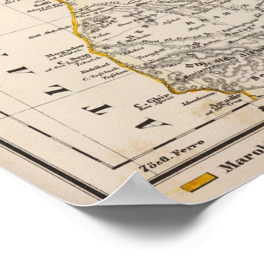 モロッコ ポスター (角)