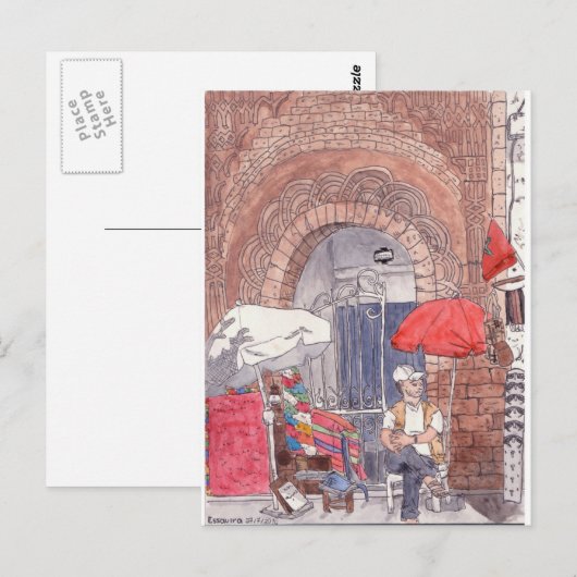 モロッコ ポストカード (正面/裏面)